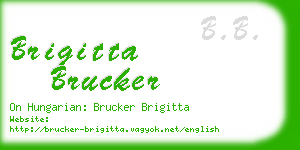 brigitta brucker business card